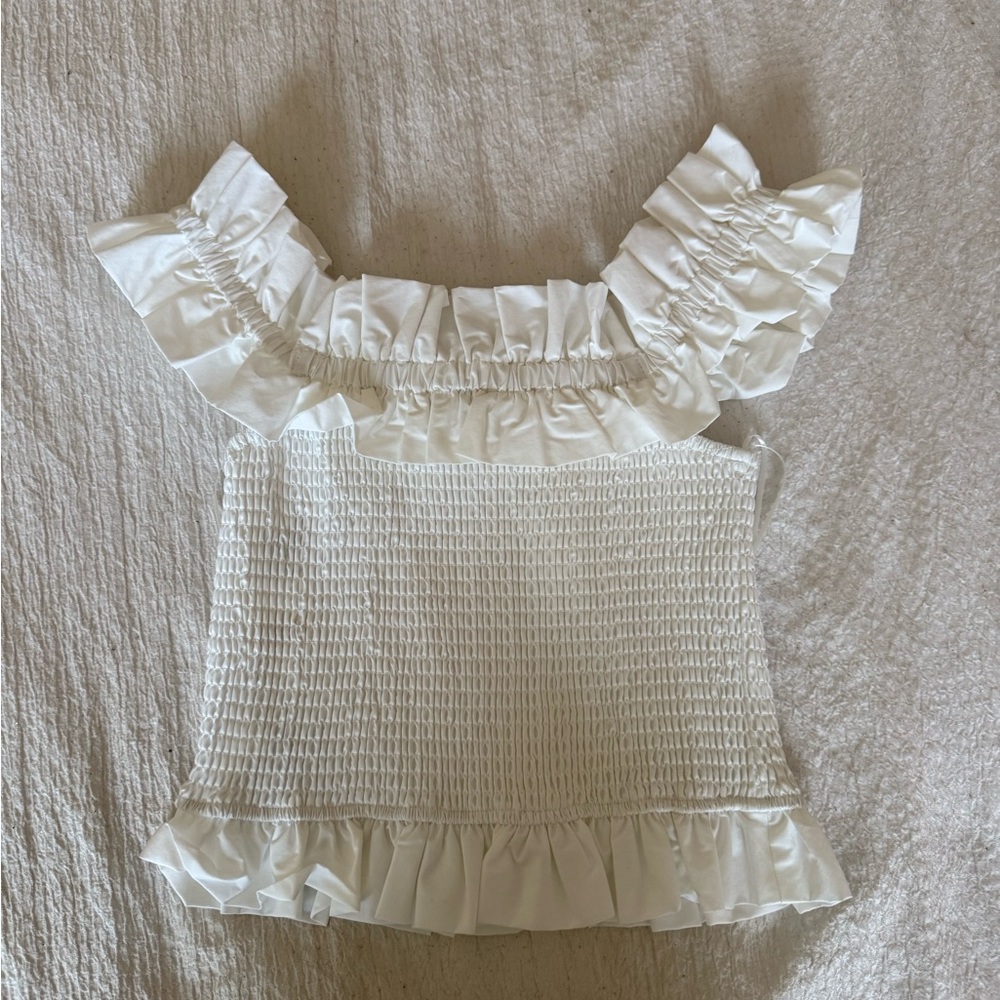 Chic Off-Shoulder Ruffle Blouse - Picture 6 of 6